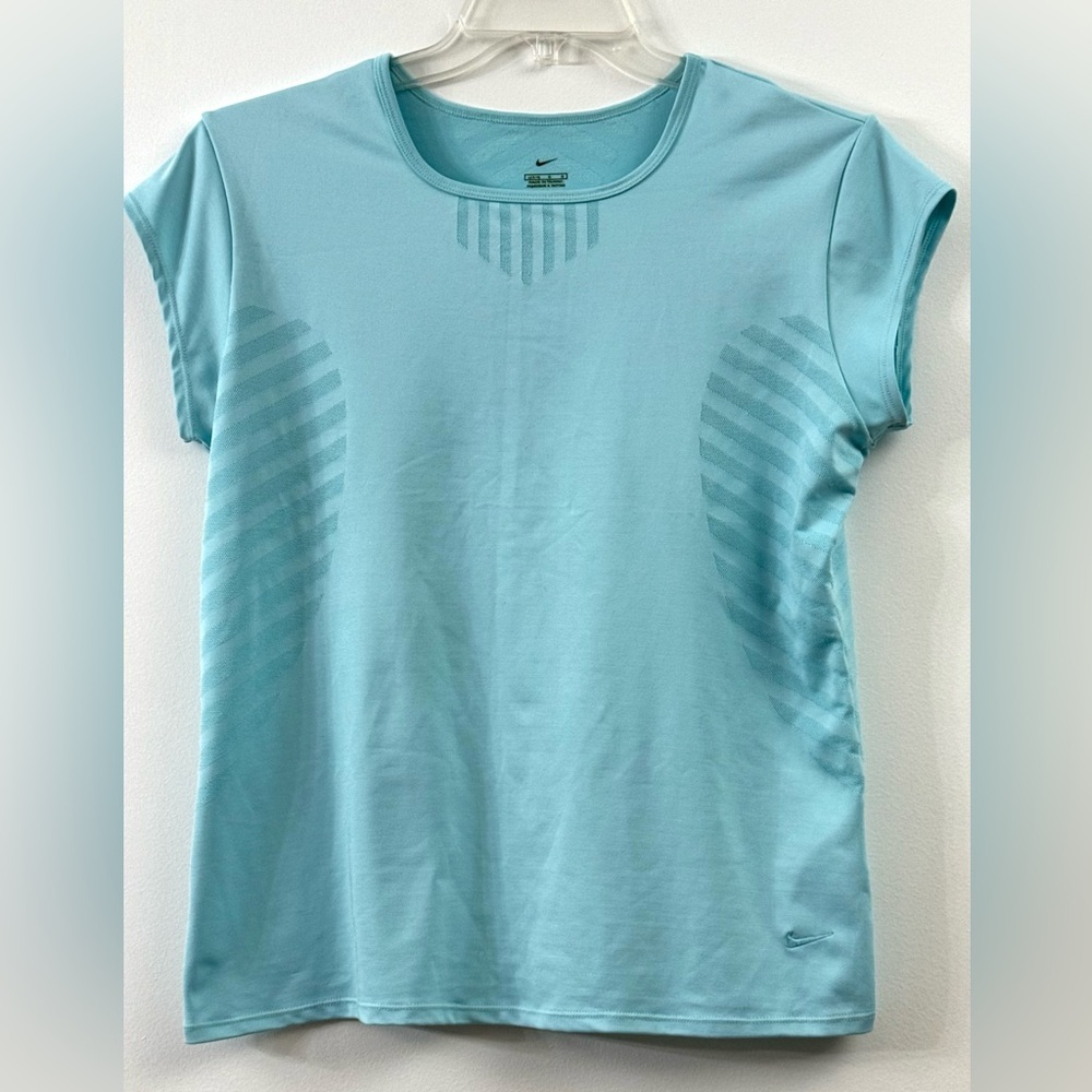 Nike Aqua Dri-Fit Cap Sleeve Athletic Tee Size Large (12-14)